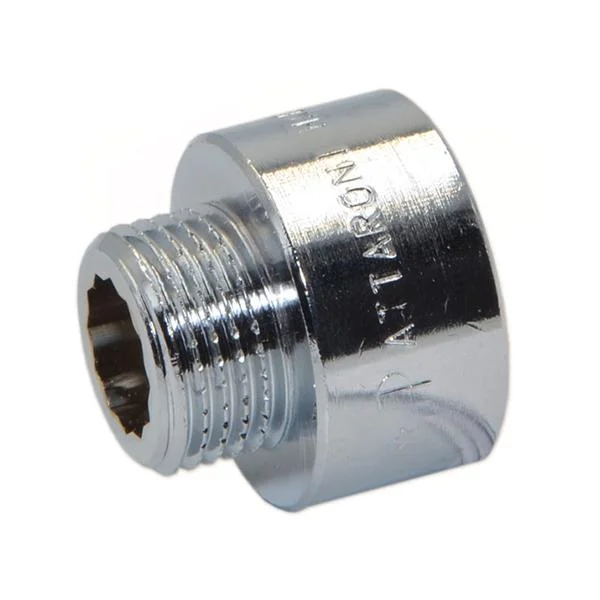 Переходник хромированный Pattaroni Ø 3/8"×3/4" наруж.- внутр. резьба