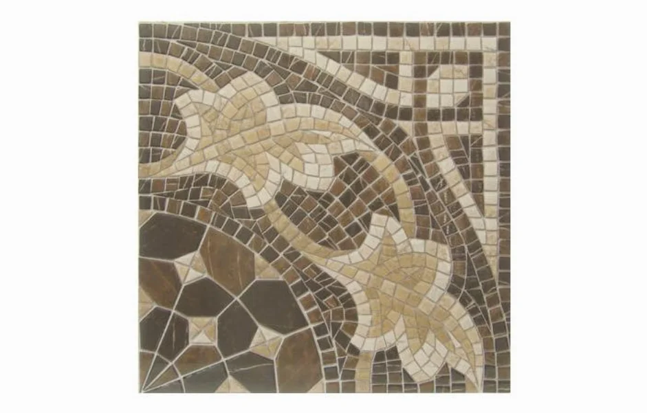 Декор Ilíada Cantonera Laertes-PR Marron RECT POL 435x435x9,5 Vives