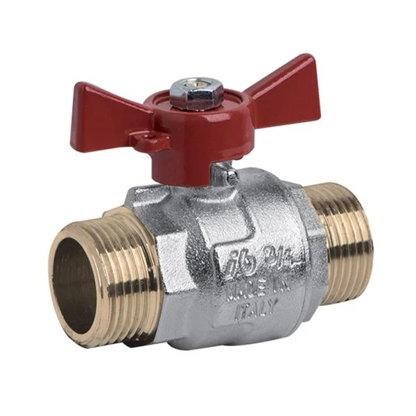 Кран шаровой Bonomi Tamigi PN40 Ø 1" наруж.- наруж. резьба "бабочка", t=–10...+120 °C
