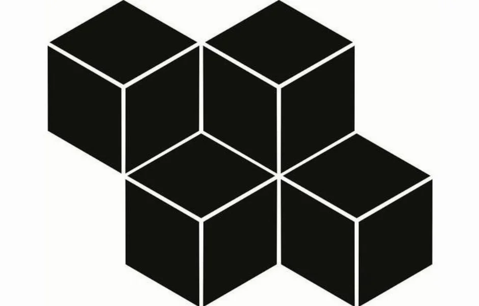 Мозаика Moonlight Nero Romb Hexagon 204x238x6 Paradyz