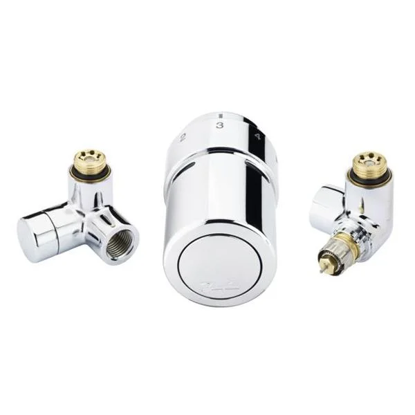 Комплект для підключення до радіатора Danfoss RAX-set RA-URX+RLV-X+RAX 1/2" правий ХРОМ