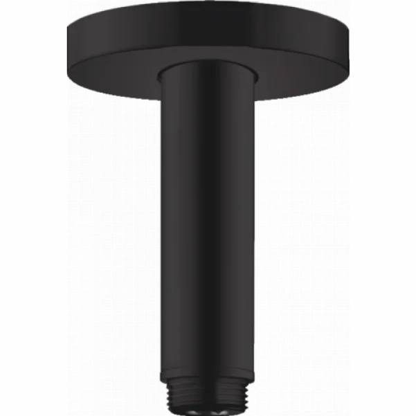 Держатель душа Hansgrohe потолочный S 10 см, черный матовый 27393670