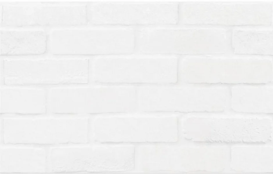 Плитка настінна White Bricks Structure 250x400x8,5 Cersanit