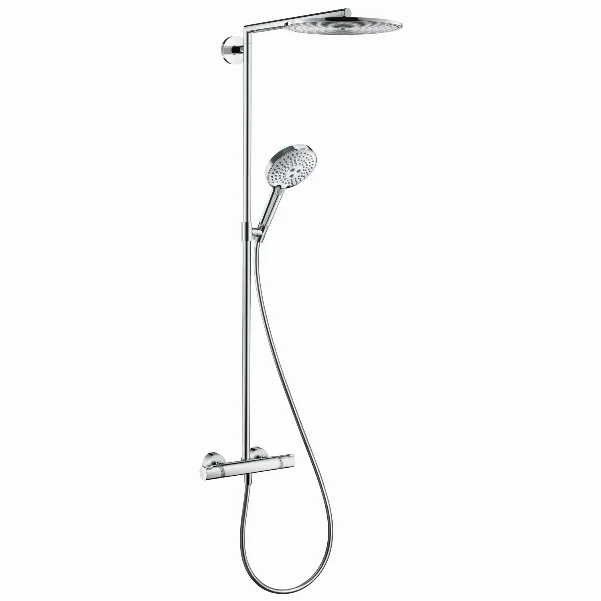 Душова система з термостатом HANSGROHE Raindance Select 300 Air 1jet Showerpipe, хром