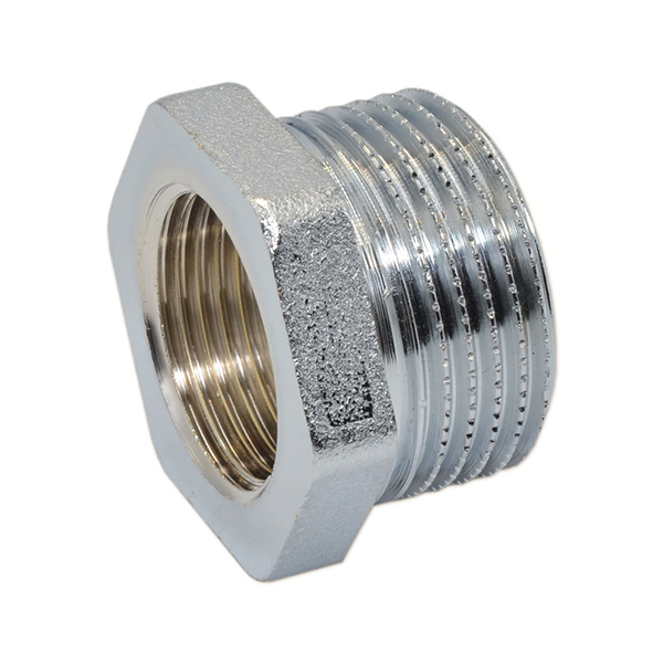 Футорка латунна хромована Pattaroni Ø 3/4"×1-1/4" внутр.- зовн. різьба
