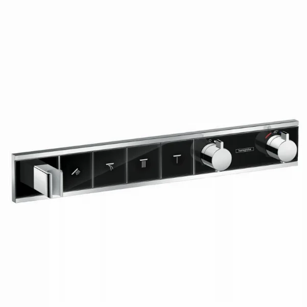 Термостат Hansgrohe RainSelect 15357600 на 4 споживача, для душа, чорний