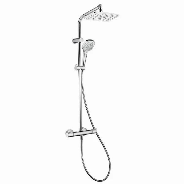 Душова система з термостатом HANSGROHE My Select Showerpipe 240, білий/хром