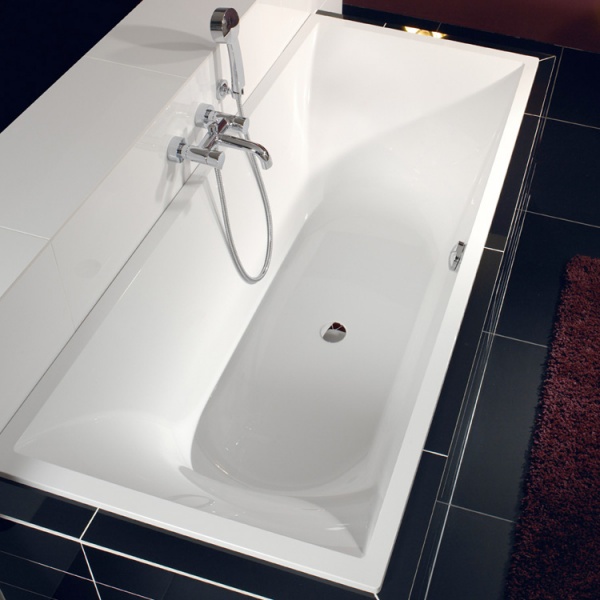 Ванна квариловая Villeroy & Boch La Belle 1800×800 мм, Multiplex Trio хром, White Star