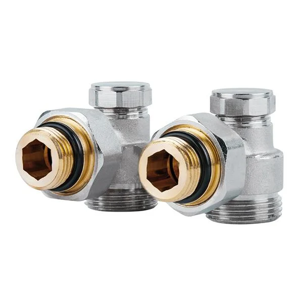Кран радіаторний двотрубний Icma 1/2"×3/4" кутовий