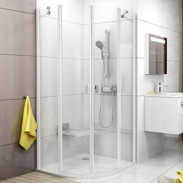 Душевая кабина Ravak Chrome CSKK4-90 белый+Transparent