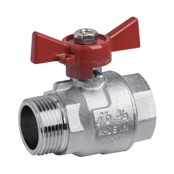 Кран кульовий Bonomi Tamigi PN40 Ø 1/4" внутр.- зовн. різьба, t=–10...+120 °C "метелик"