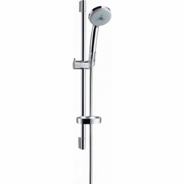 Душовий набір Hansgrohe Croma 100 Multi EcoSmart з душовою стійкою 65 см і мильницею 27777000