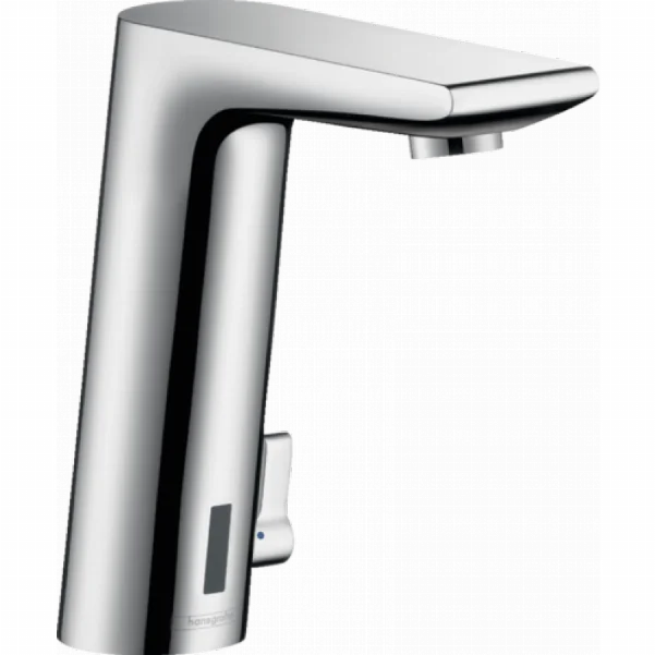 Змішувач для умивальника Hansgrohe Metris S, з регулюванням температури, живлення від мережі 230 В