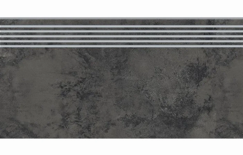 Ступень прямая Quenos Graphite Steptread 298x598x8 Opoczno