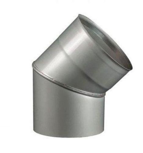 Коліно для димоходу Ø 160/45° мм (сталь AISI 0,8 мм)