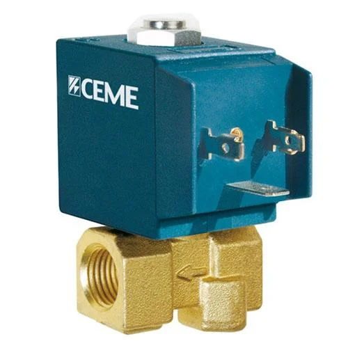 Клапан электромагнитный соленоидный CEME 6610 - 1/4" 3mm NBR 230V 50Hz НЗ (нормально закрытый)