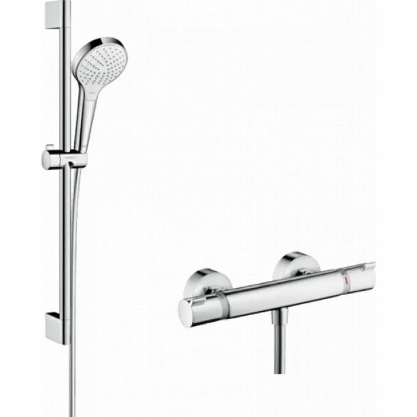 Душевой комплект Hansgrohe Croma Select S Vario с термостатом Ecostat Comfort и штангой 27013400