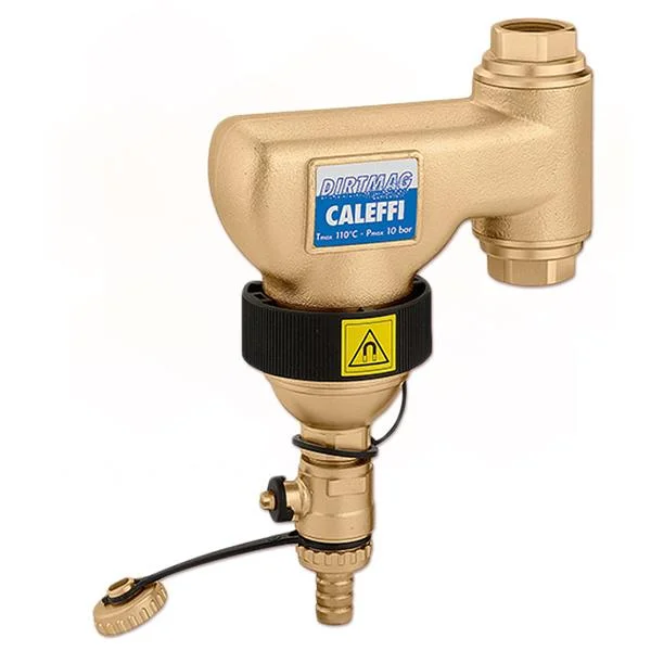 Дешламатор вертикальний з магнітом Caleffi  Dirtcal Ø 3/4" внутр.- внутр. різьба (фільтрація: 5 μm, t=0...110 °C, Pa=10 bar)