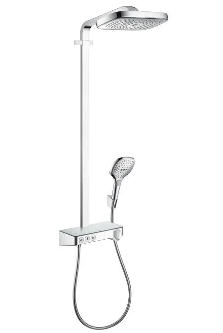 Душова система з термостатом Hansgrohe Raindance Select E Air 3jet 300 Showerpipe ShowerTablet