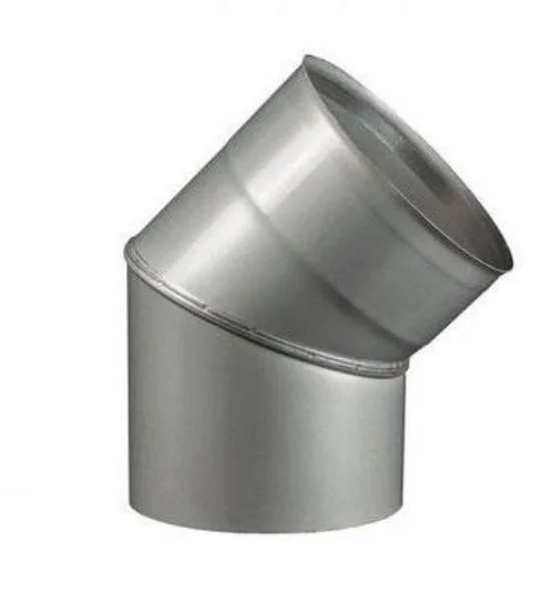 Колено для дымохода нержавейка Ø 150/45° мм (сталь 0,5 мм AISI)