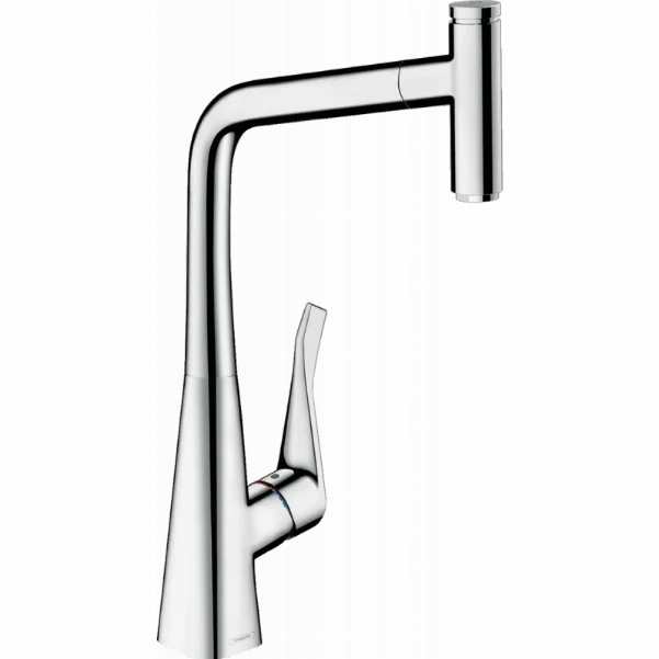 Змішувач Hansgrohe Metris Select M71 для кухонного миття, під сталь 73803800