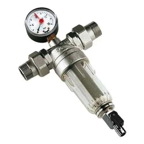 Самопромивний фільтр для води TIEMME Ø 1"×1-1/4" (для холодної води, без манометра)