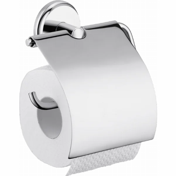 Тримач туалетного паперу Hansgrohe Logis Classic з кришкою 41623000