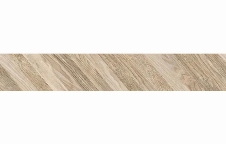 керамогранітна Плитка Wood Chevron Left Бежевий 150x900x10 Golden Tile