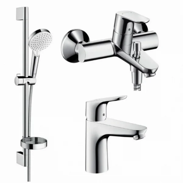 Набір змішувачів для ванни 3 в 1 Hansgrohe Focus 1092019 (31607000, 3194000, 26553400)