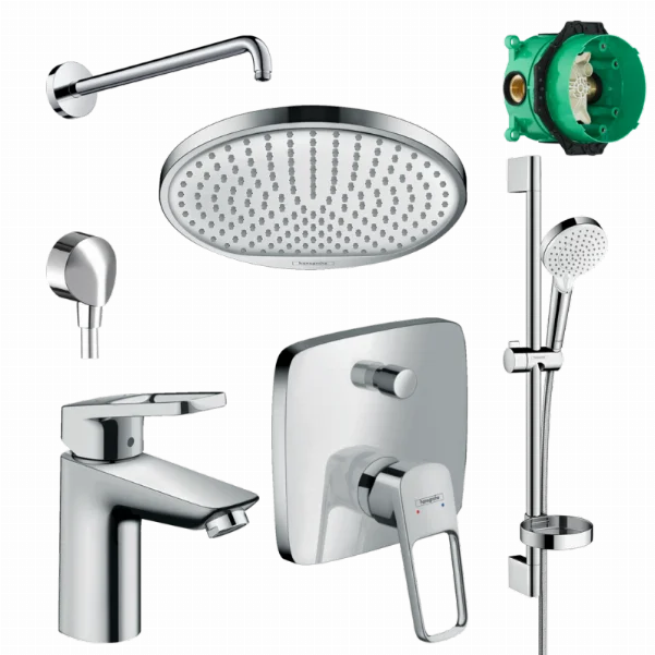 Душова система прихованого монтажу Hansgrohe Logis Loop 1122019