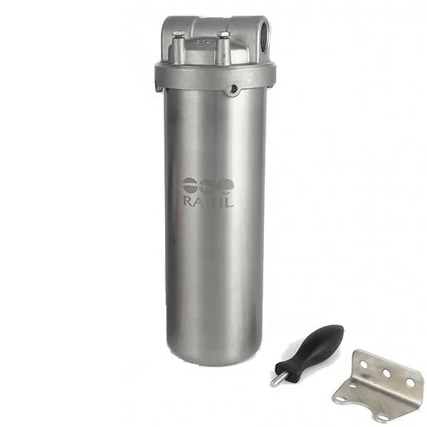 Фильтр натрубный Raifil Slim 10" HMS-10B Ø 1/2" нержавеющая сталь