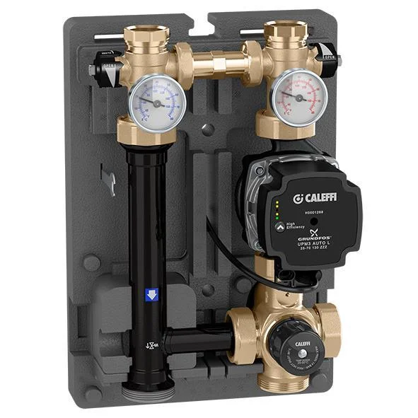 Насосная группа Caleffi Ø 1"×1-1/2" - 125 мм, с насосом Grundfos Alpha2 L 25-60, 125 мм, правая/левая