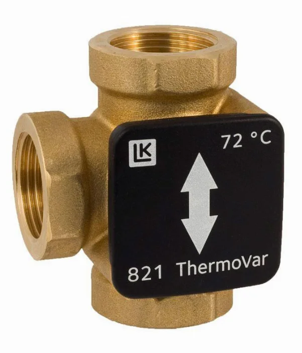 Термостатичний 3-ходовий перемикаючий клапан LK 821 ThermoVar 1-1/4" 55 °С
