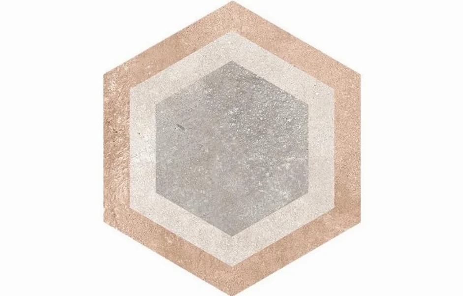 Плитка керамогранітна Hexagono Bushmills Multicolor 230х266х9 Vives