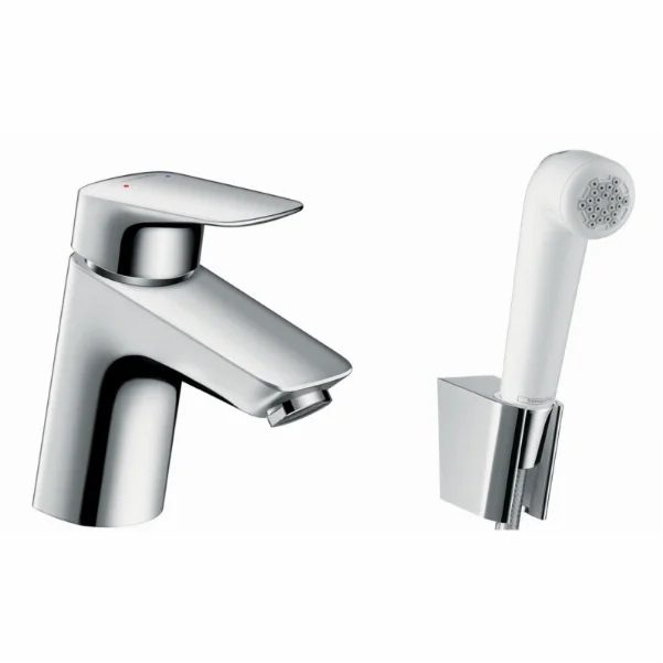 Змішувач Hansgrohe Logis для раковини з гігієнічним душем, хром 71290000