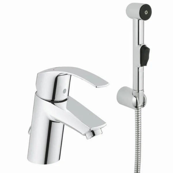 Змішувач Grohe Eurosmart 23124002 для раковини з гігієнічним душем,