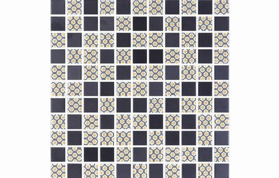 Мозаїка GMP 0825002 С2 Print 2-Black MATT 300x300x8 Kotto Ceramica