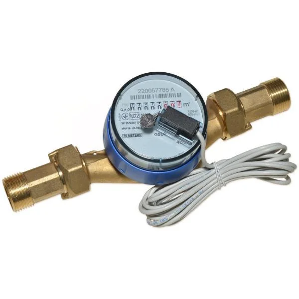 Лічильник холодної води з імпульсним датчиком BMeters GSD8-R Ø 3/4" L=130 мм