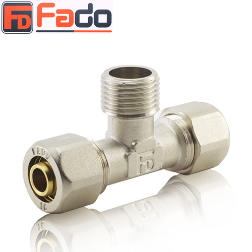 Трійник обжимний Fado Compress Ø 26×1"×26 зовнішня різьба