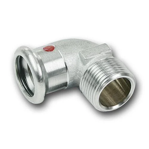 Кут прес оцинковка Sanha Therm 90° Ø 28×1" Ввр-ЗР.