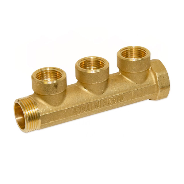 Колектор латунний Bianchi Ø 3/4"×1/2" - 3 контури, I=36 мм (внутрішня різьба)