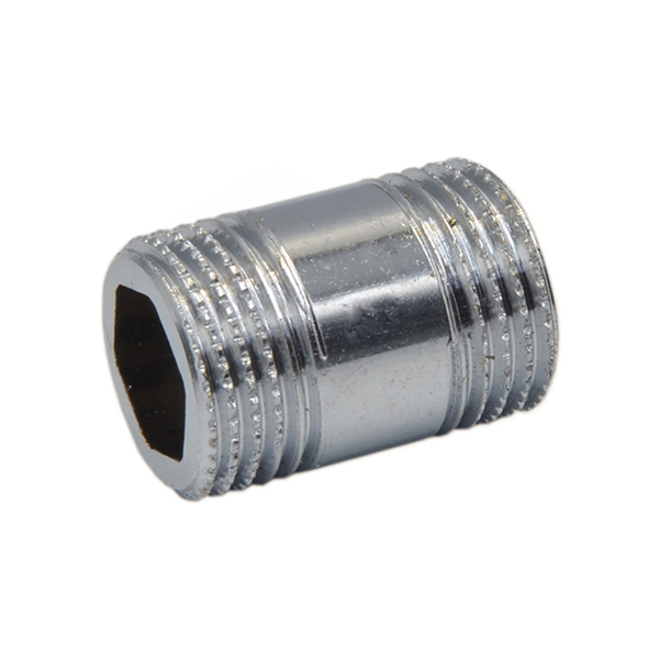 Ніппель довгий хромований Pattaroni Ø 1/2"×50 мм (под шестигранник)