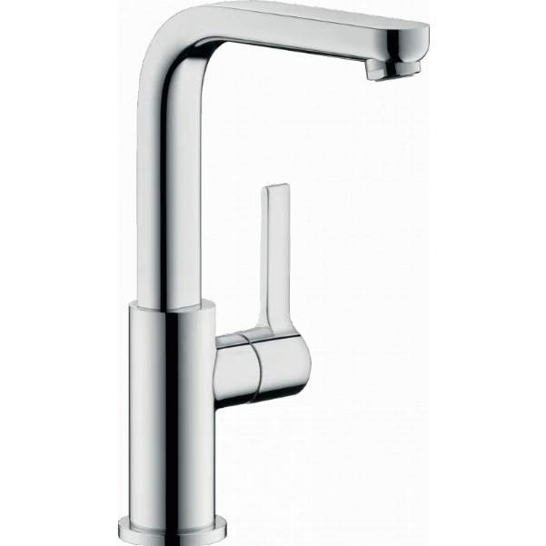 Смеситель для умывальника Hansgrohe Metris S, поворотный излив