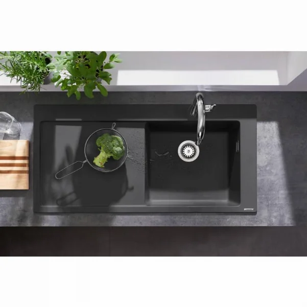 Мийка кухонна Hansgrohe S51 S514-F450 1050×510 мм, сушка ліворуч