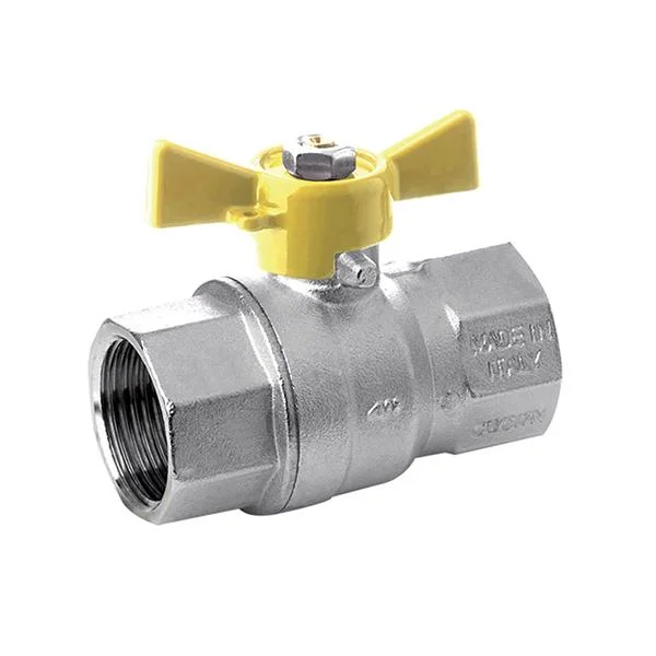 Кран газовий кульови Bonomi Missouri GAS Ø 1/2", внутр.- внутр. різьба "метелик"
