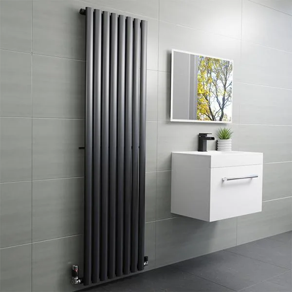 Радіатор дизайнерський Rastas Aurora Anthracite 1 колона 1800×360 мм