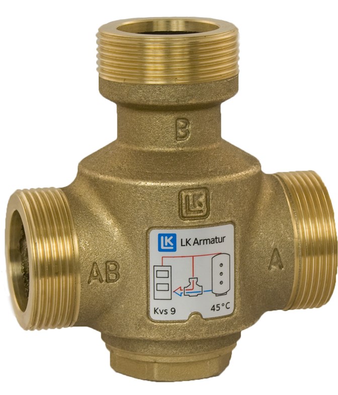 Клапан 3-ходовий LK 823 ThermoVar 1-1/2" 45 °С