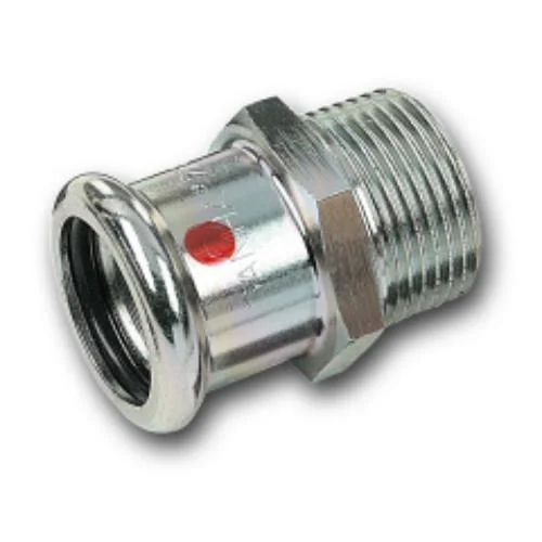 Муфта прес оцинковка SANHA Therm Press Ø 108×4" з зовнішньою різьбою (код. 24243g)