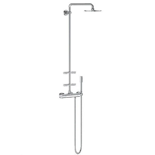 Душова система Grohe Rainshower 210 з термостатом і бічними душами