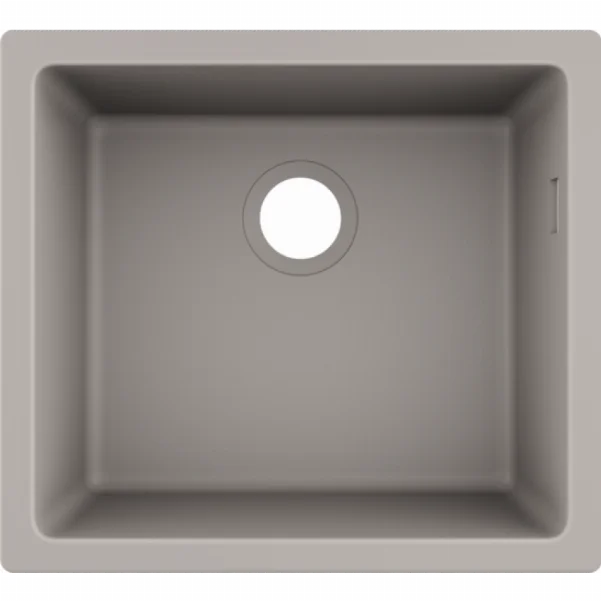 Мойка для кухни Hansgrohe S51 S510-U450, бетон 43431380